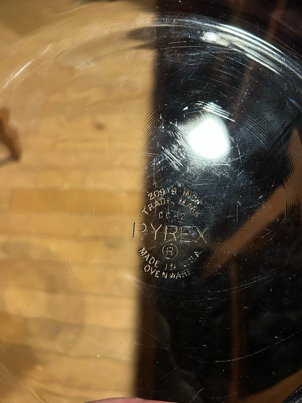 Pyrex TRADE MARK #209 9” Clear Glass Pie Plates Set of 2 Flawless